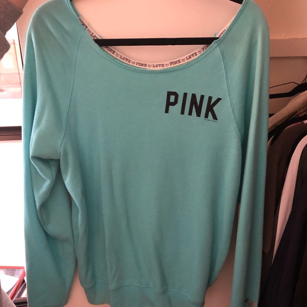 Off the shoulder comfy PINK sweater